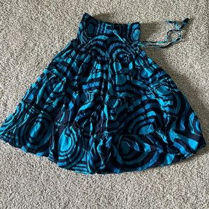 Women’s unique patterned ruffled skirt w/ drawstring